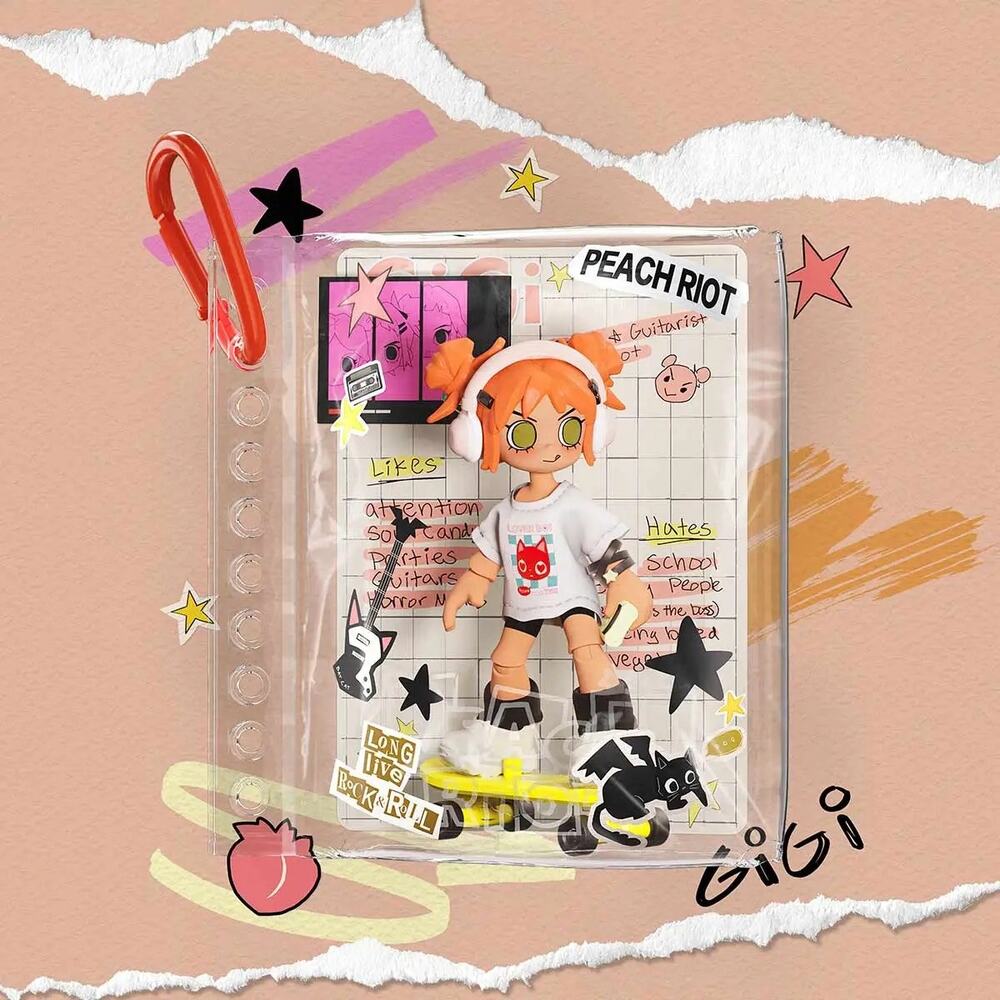 POP MART Peach Riot Carry The Music Series Block Pendant - Gigi After Hours
